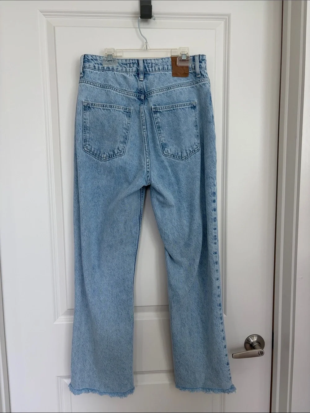Zara Light Blue Straight Leg Jeans